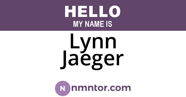 Lynn Jaeger