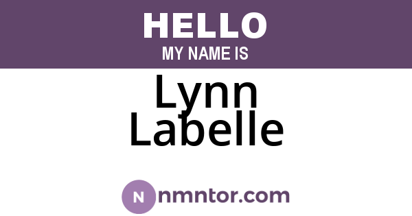 Lynn Labelle