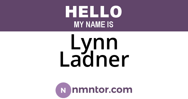 Lynn Ladner