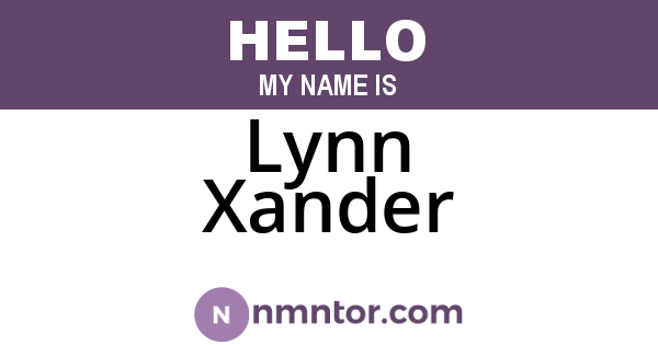 Lynn Xander