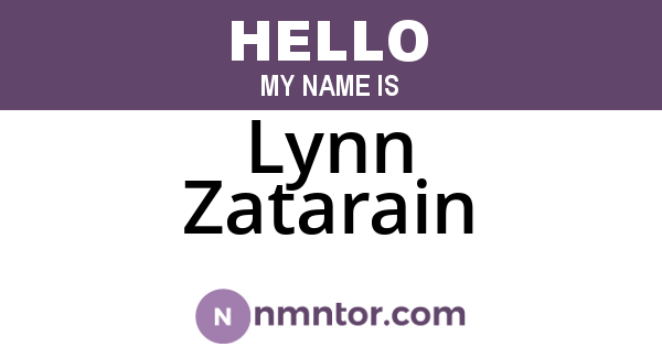 Lynn Zatarain