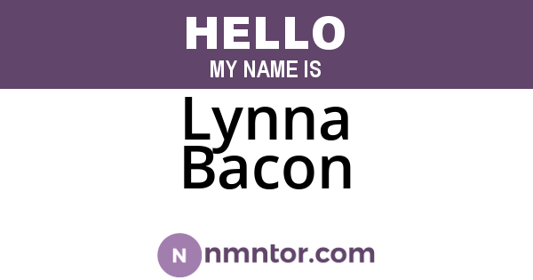 Lynna Bacon