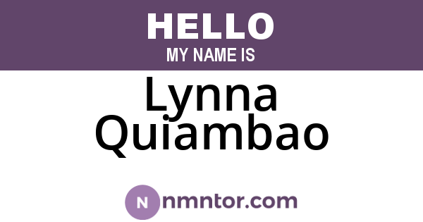 Lynna Quiambao