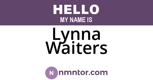 Lynna Waiters