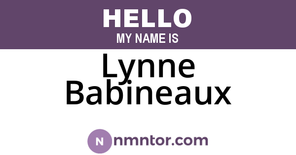 Lynne Babineaux