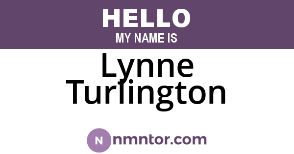 Lynne Turlington