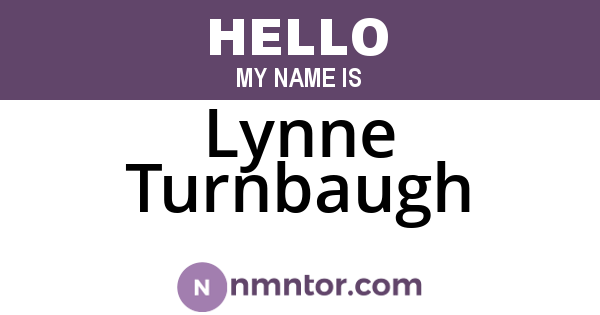 Lynne Turnbaugh