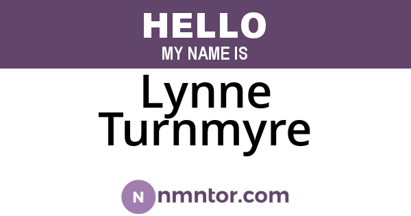 Lynne Turnmyre