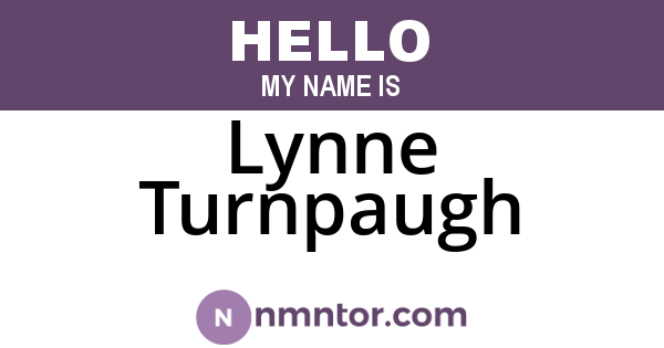 Lynne Turnpaugh