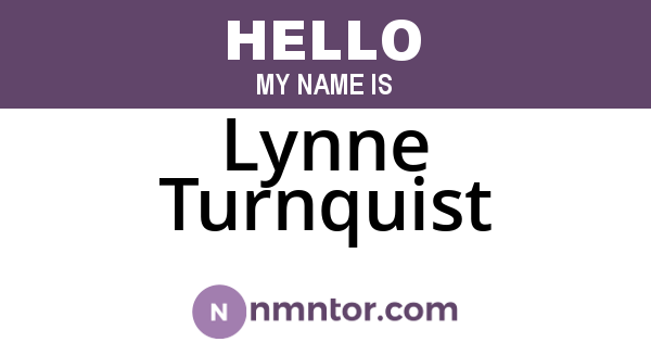 Lynne Turnquist