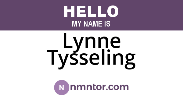 Lynne Tysseling