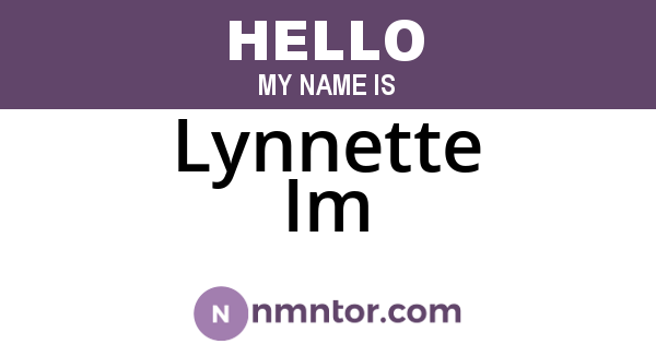 Lynnette Im