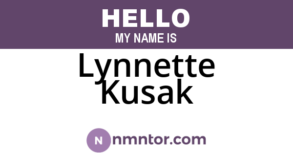 Lynnette Kusak