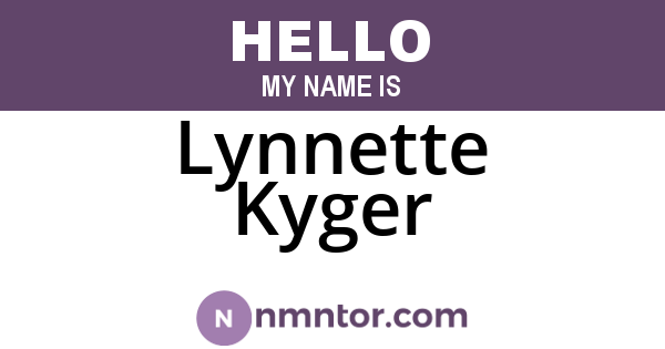 Lynnette Kyger