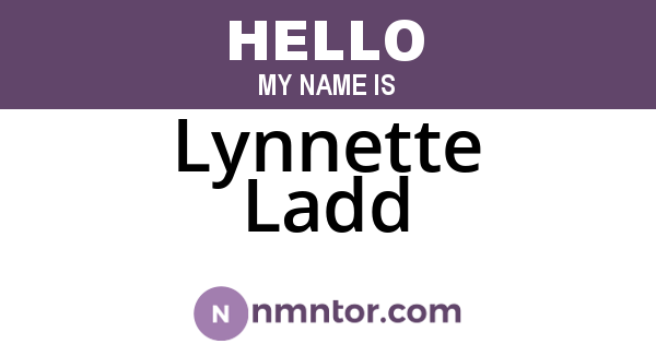 Lynnette Ladd