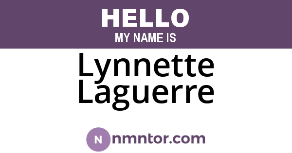 Lynnette Laguerre