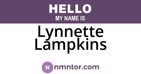 Lynnette Lampkins