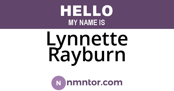 Lynnette Rayburn
