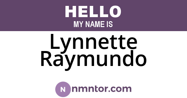 Lynnette Raymundo