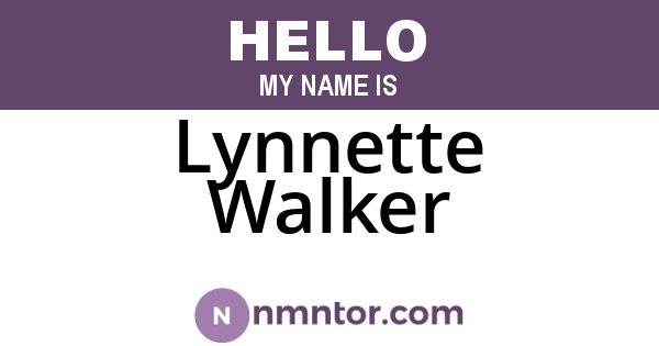 Lynnette Walker