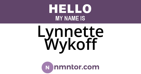 Lynnette Wykoff