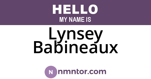 Lynsey Babineaux