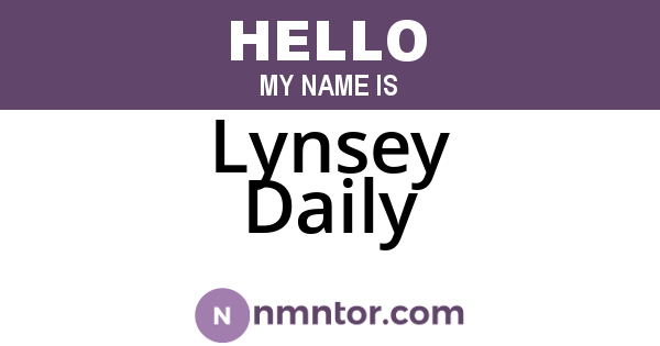 Lynsey Daily