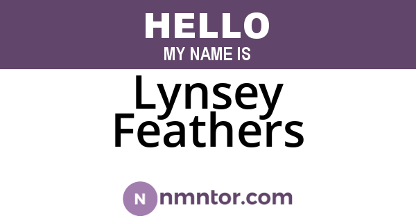 Lynsey Feathers