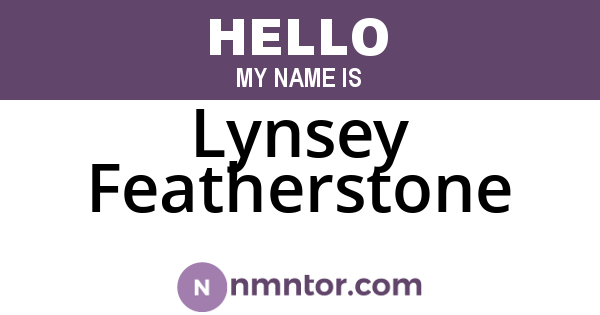 Lynsey Featherstone