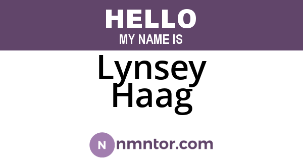 Lynsey Haag