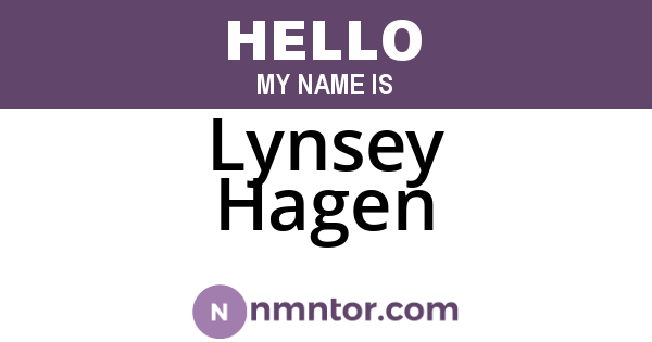 Lynsey Hagen