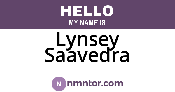 Lynsey Saavedra