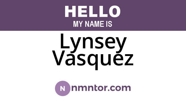 Lynsey Vasquez