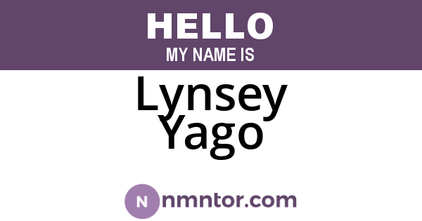 Lynsey Yago