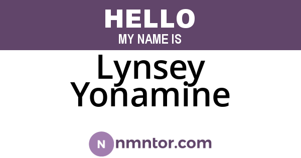 Lynsey Yonamine