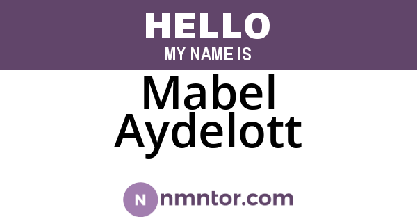 Mabel Aydelott