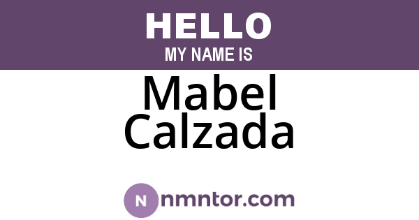 Mabel Calzada