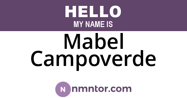 Mabel Campoverde