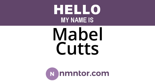 Mabel Cutts