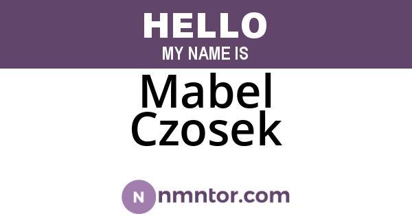 Mabel Czosek