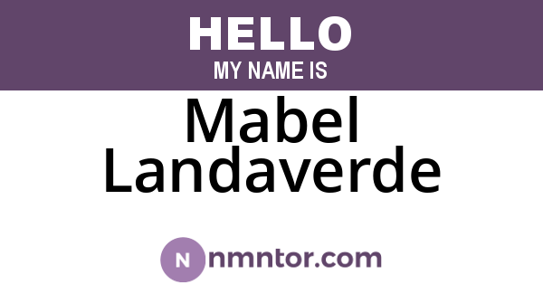 Mabel Landaverde