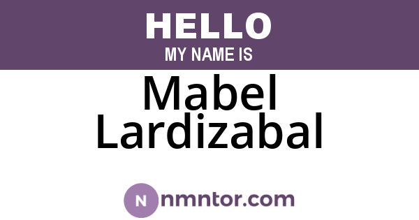 Mabel Lardizabal