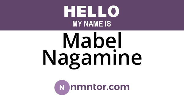 Mabel Nagamine