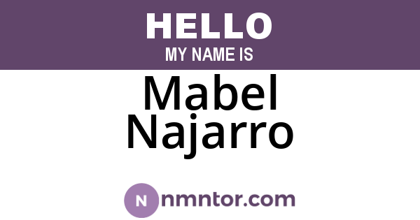 Mabel Najarro