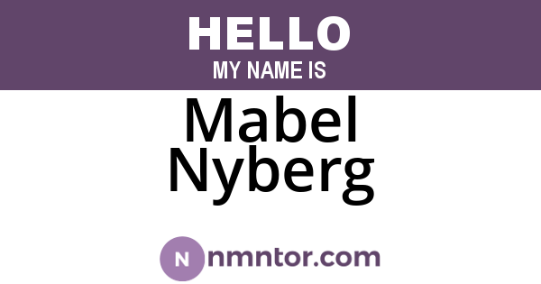 Mabel Nyberg
