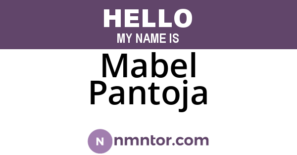 Mabel Pantoja