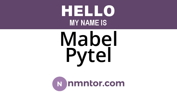Mabel Pytel