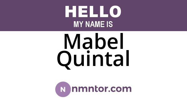 Mabel Quintal