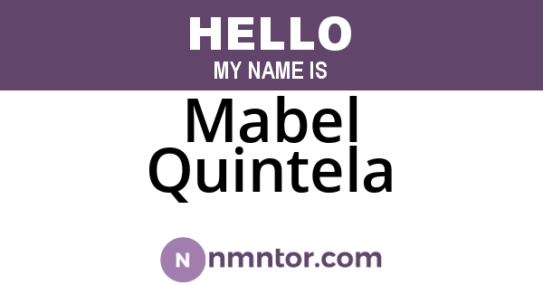 Mabel Quintela