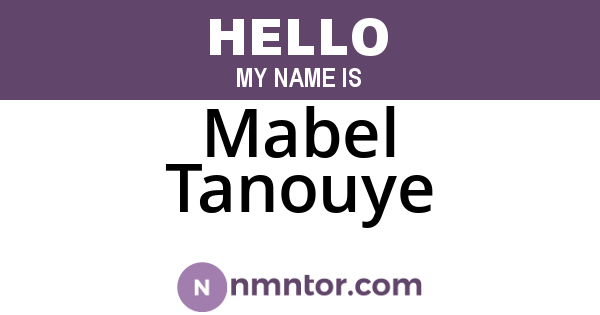 Mabel Tanouye